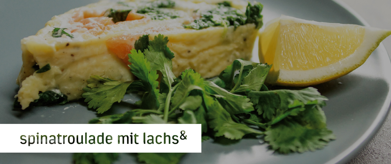 spinatroulade mit reis